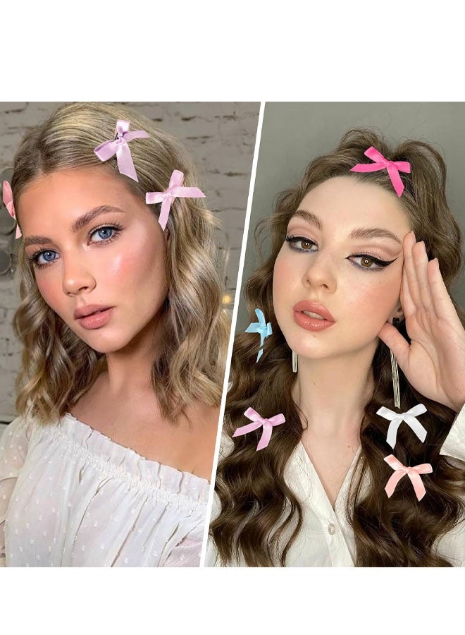 30 قطعة من مشابك الشعر على شكل فيونكة، مشبك شعر صغير للنساء والفتيات، مشابك شعر صغيرة لطيفة على شكل فيونكة ودبابيس شعر معدنية Y2K لضفائر المراهقين والحفلات الموسيقية على المسرح وأعياد الميلاد وأسلوب الباليه - Image 2