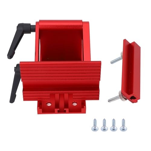 Sunisfa Adjustable Replacement Tool Rest Sharpening Jig Metal 6in 8in Bench Grinder Sharpening Jig for 6 inch or 8 inch Bench Grinder and Belt Sander Tool Rest Red - Image 3
