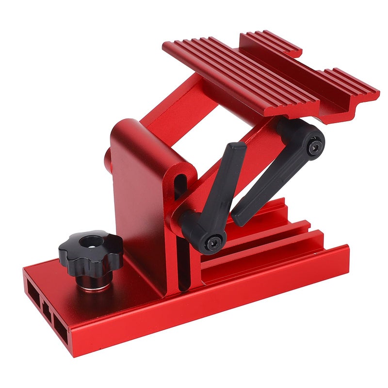 Sunisfa Adjustable Replacement Tool Rest Sharpening Jig Metal 6in 8in Bench Grinder Sharpening Jig for 6 inch or 8 inch Bench Grinder and Belt Sander Tool Rest Red - Image 2