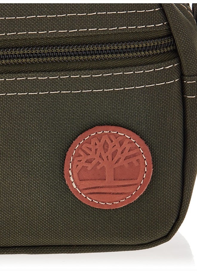 Timberland - Men's Toiletry Bag Canvas Travel Kit Organizer, Olive, One Size - Image 1