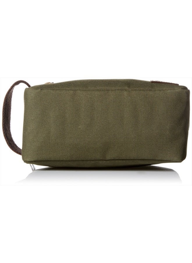 Timberland - Men's Toiletry Bag Canvas Travel Kit Organizer, Olive, One Size - Image 1