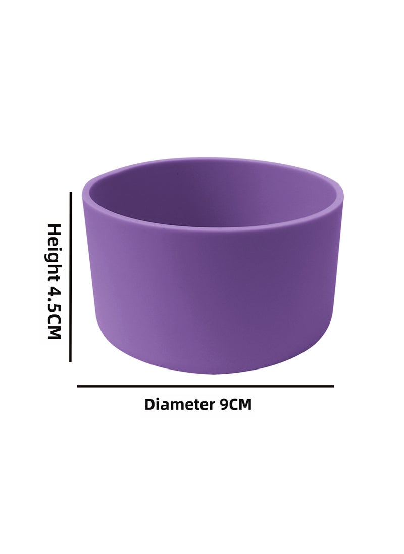 Silicone Sleeve Anti-Slip Heat-Resistant for Hydro Flask Purple (9cm) 