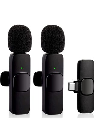 Wireless Lavalier Microphone for Type-C Phone, Plug-Play Wireless Mic with 2 Microphone for USB-C Android Phone Video Recording, Interview, Vlog, Auto Sync and Noise Reduction - pzsku/ZEA9895FAEF30C7BE6E3EZ/45/_/1669136587/7e28ea2b-6dae-48a9-a8c3-6832d1cd2d80