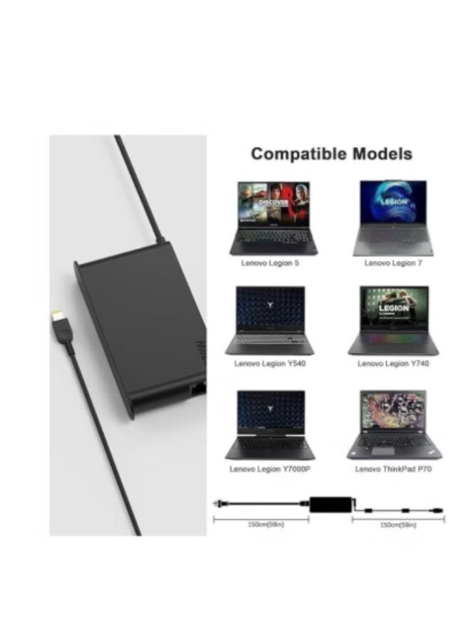 Terabyte NEW Slim 20V 11.5A 230W Legion 5 Charger Fit for Lenovo Legion/ 5 7 Y540 Y545 Y730 Y740 Y900 Y910 Y7000 P51 P52 P53 P71 P72 P73 ADL230NLC3A ADL230NDC3A AC Adapter - Image 2