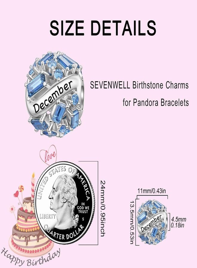 SEVENWELL Charms for Pandora Bracelet January-December Birthstone Charms for Mom Daughter Grandma Nana Wife Sister Friend, Chrismas Birthday Mothe's Day - Image 5