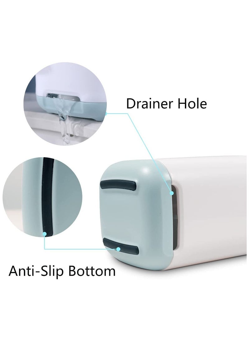 MileMelo Toothbrush Holder with Anti-Slip Bottom-Made of PP and Abs Plastic Versatile Storage,3 Slots Electric Toothbrush and Toothpaste Holder Bathroom Organizer for Countertop  - Image 5