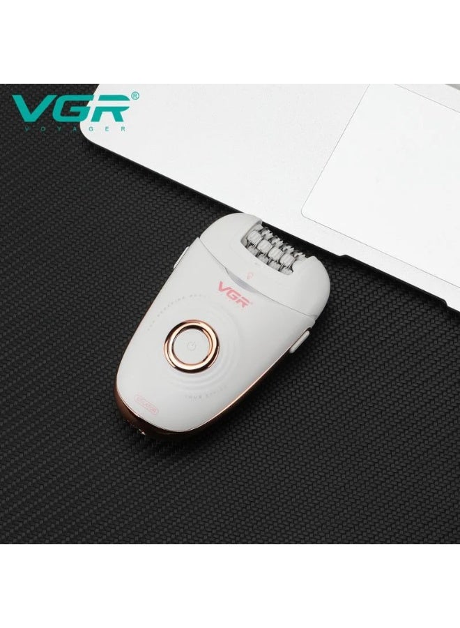 VGR V-739 Professional Women’s Epilator with Multiple Attachments and USB Charging white - Image 4