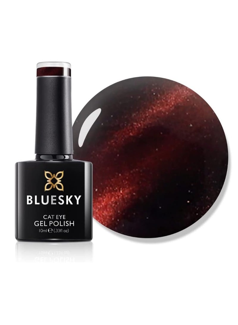 بلو سكاي طلاء أظافر جل عين القطة أحمر KA864 10 مل طلاء جل يتطلب المعالجة تحت مصباح LED بالأشعة فوق البنفسجية وقاعدة داكنة للحصول على التأثير الموضح في الصورة - Image 1