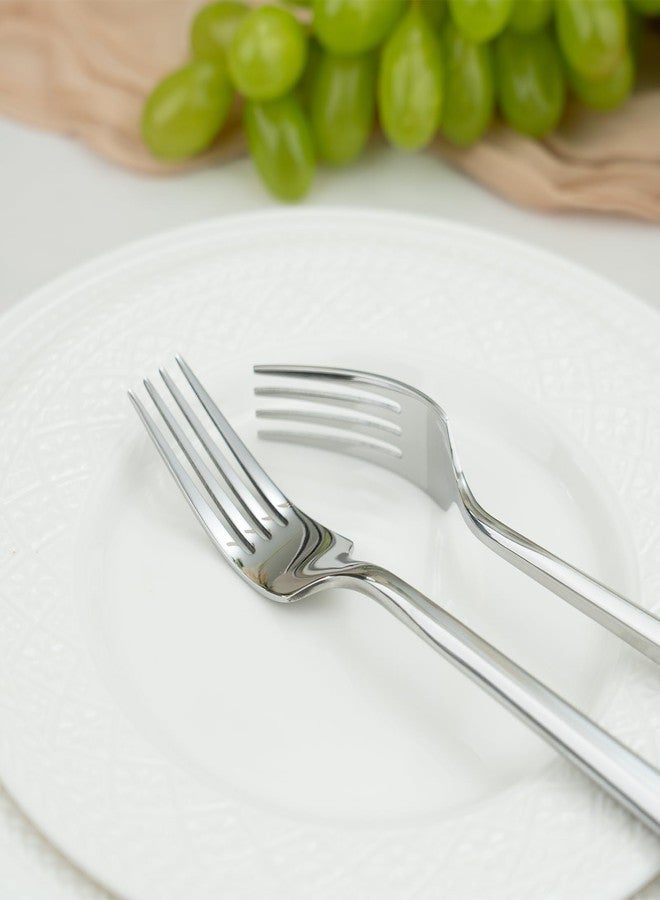 Alata Hexagon 40-Piece Forged Silverware Set Stainless Steel Flatware Set Cutlery Set,Service for 8,Mirror Finish,Dishwasher Safe - Image 5