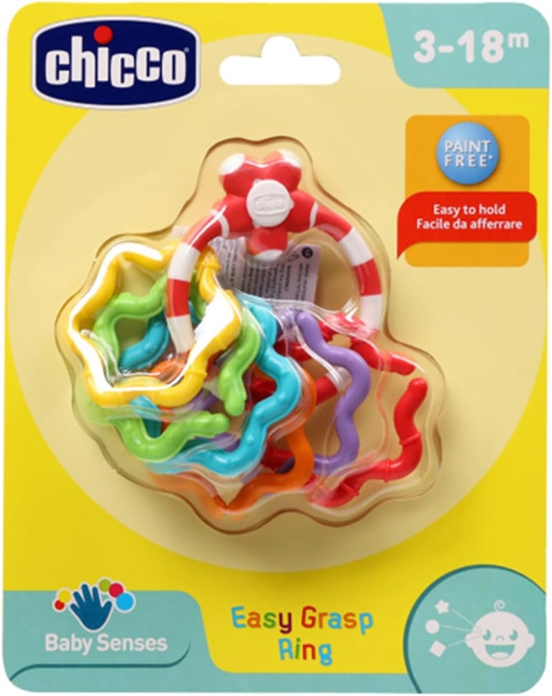 Chicco Baby Senses Easy Grasp Rings Rattle for Babies 3M-18M - Image 1