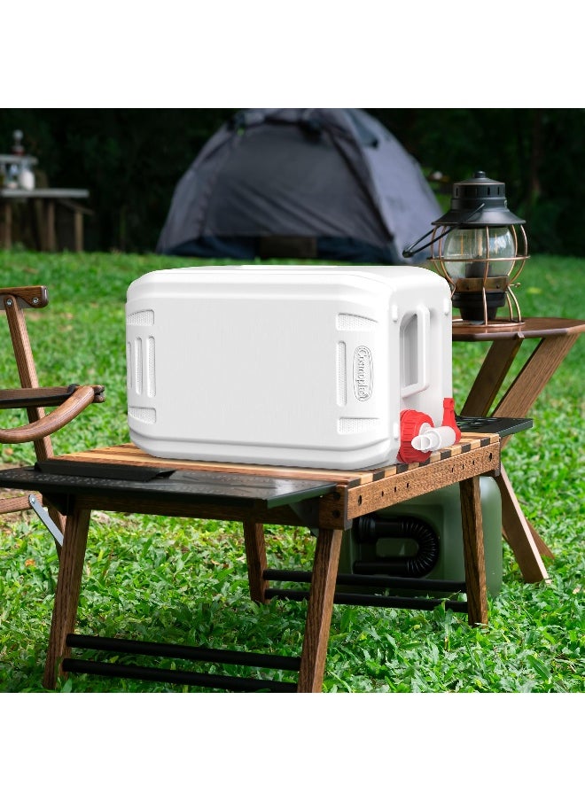 Cosmoplast 20 Liters Water Tank L 24 x W 22 x H 45 cm- (White)  - Image 1