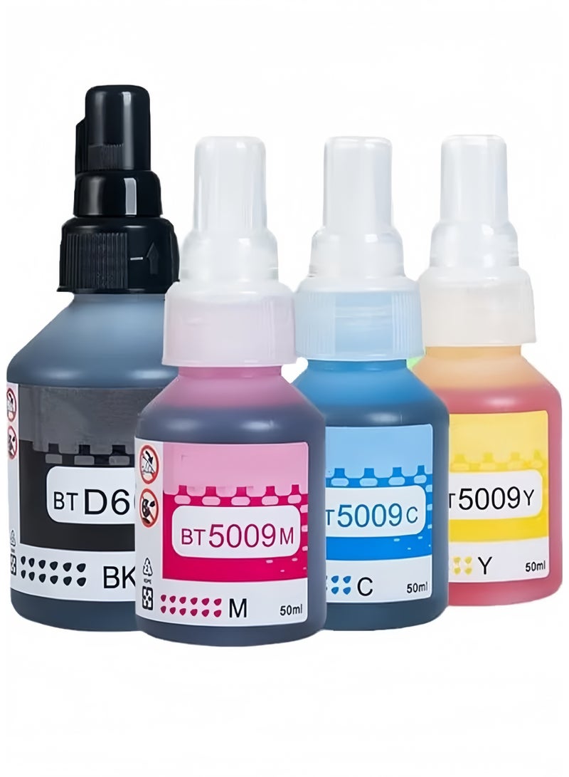 Lee Yon 4-Pack Ink BTD60 BT5000 for Brother for DCP - T300 T510W T710W MFC - T810W T910DW HL - T4000DW DCP - T310W T510W T710W MFC - T810W T910DW T4500DW DCP-T300 (Black,Cyan,Magenta,Yellow) - Image 1