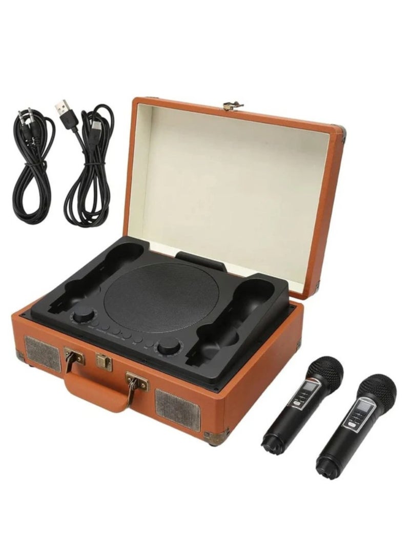 Smartberry Speaker Microphone, Intelligent Noise Cancellation, Full Range Stereo Karaoke Machine with HiFi sound, Dual Microphone, Unique Suitcase Shape Wireless for Party - Image 2