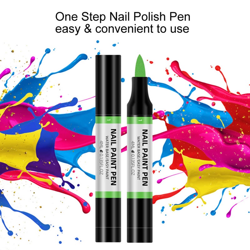 One Step Gel Nail Polish Pen No Base & Top Coat Needed Fast Dry Nail Gel Polish Pen Nail Art Tool for Women Girls Nail Beauty - Image 4
