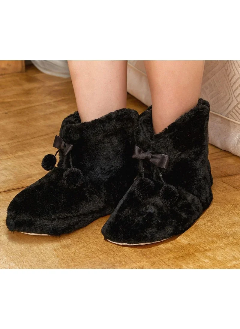 Cossy By Aqua 26 Women's Pompom Home Boots-Black