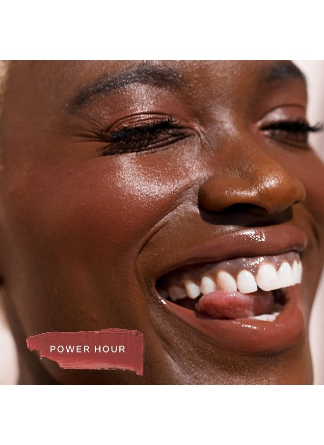 TOWER 28 - Beachplease Luminous Tinted Balm, Power Hour, Multi-Purpose Cheek And Lip Cream Blush In Terracotta, Dewy Finish, Green Tea And Aloe Vera Extract - Image 1