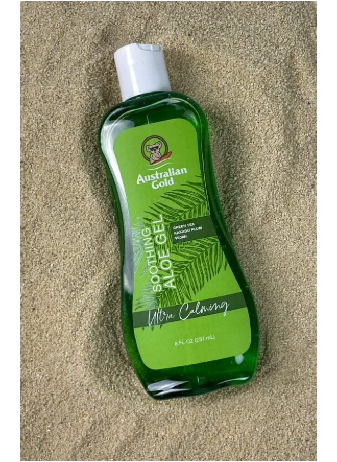 Australian Gold Australian Gold Sunscreen Gel Spray with Bronzer + Soothing After Sun Aloe Vera Gel, Hydrating Sunburn Relief & Broad Spectrum UVA/UVB SPF 15 Sunscreen Spray, Water Resistant, Vegan Skin Care Set  - Image 2