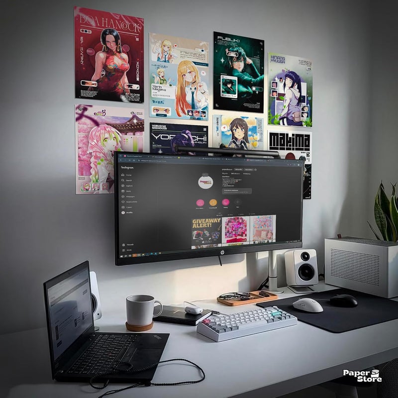 Thepaper9store Pack of 8 - Anime Girls Posters | Premium 300 GSM | A4 Size (8.4x12 Inch) Wall Décor for Bedroom, Living Room, Office | Perfect for weebs | waifu poster, - Image 5