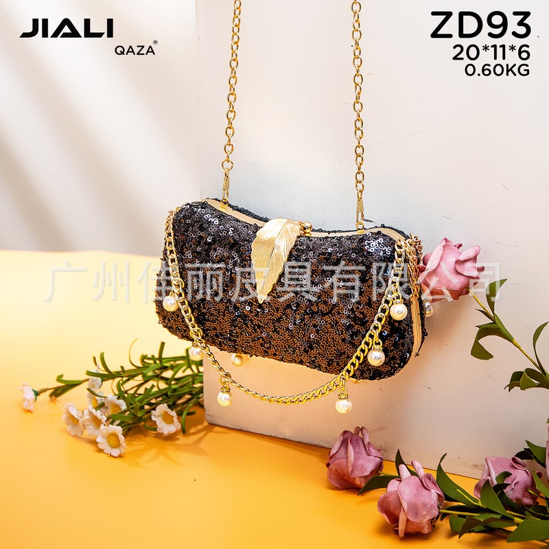 Qaza Luxury Dinner Bag 2024 Fashion New Dancing Party Diamond Women Clutch Bag - Image 4