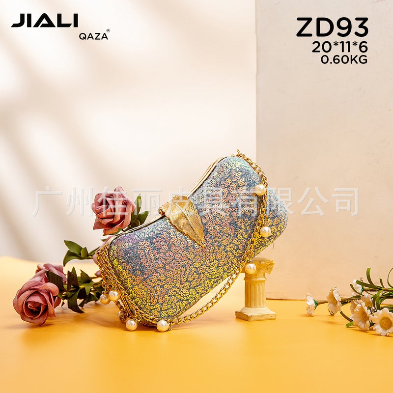 Qaza Luxury Dinner Bag 2024 Fashion New Dancing Party Diamond Women Clutch Bag - Image 5