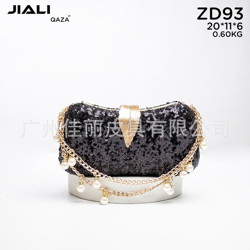Qaza Luxury Dinner Bag 2024 Fashion New Dancing Party Diamond Women Clutch Bag - Image 1