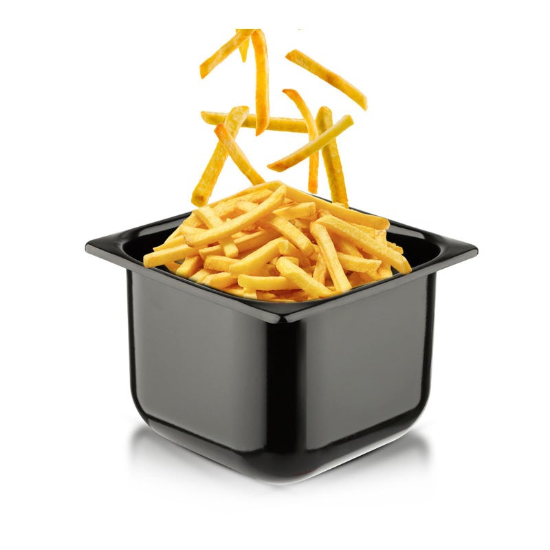 Stainless Steel Electric Oil Fryer 110V With Splash Cover Overheating Protection Compact Home Kitchen Appliance - Image 5