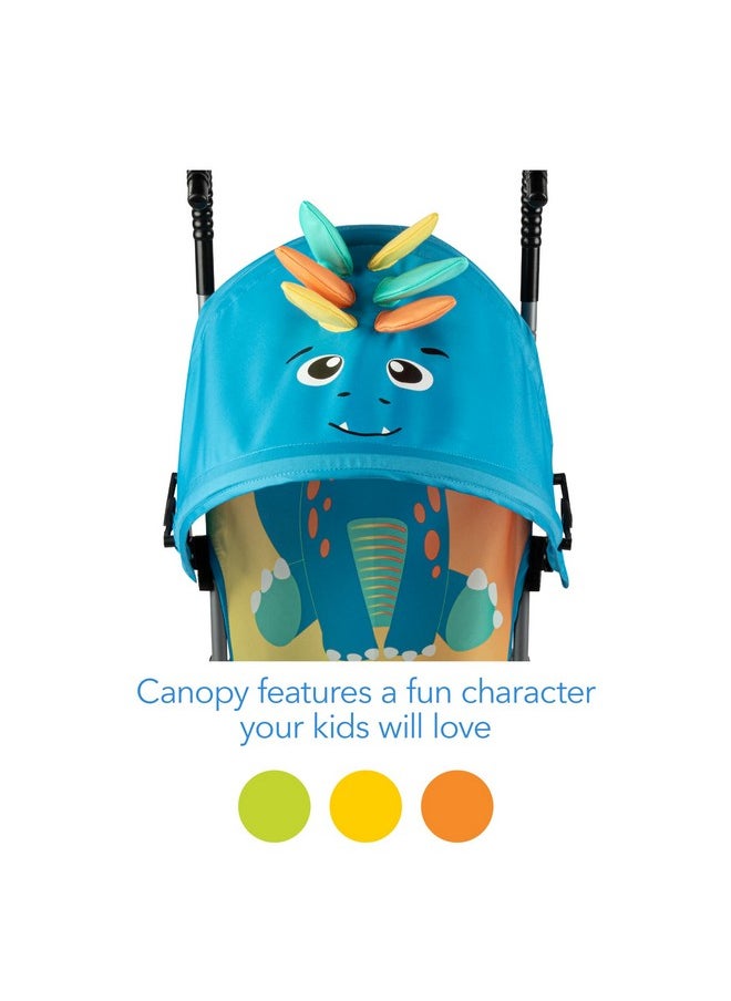 COSCO Cosco Character Umbrella Stroller, Easy to Store Anywhere with its Compact Umbrella fold, Stewie Stegosaurus  - Image 3