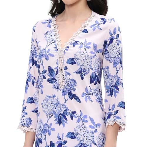 BIBA Women Blue Straight Kurta_32 - Image 5