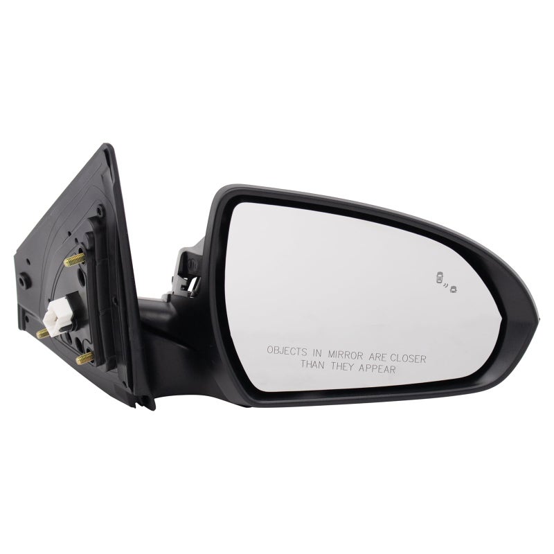 TRQ Passenger Side Heated Power Mirror with Blind Spot Indicator Paint to Match Compatible with 20172020 Hyundai Elantra HY1321253