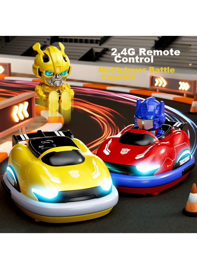 دميانكي التعليم المبكر لعبة تعليمية للأطفال مقاس كبير، سيارة صدام، سيارة تحكم عن بعد، معركة لشخصين، هدية سيارة سباق بين الوالدين والطفل - Image 2