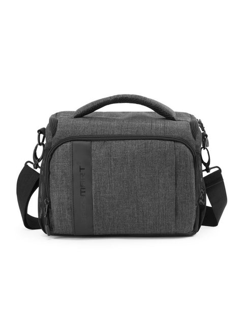 Camera Bag Padded Camera Shoulder Bag for Photographers, Waterproof Camera Bags & Cases with Rain Cover for SLR DSLR, Lenses, Accessories, Grey