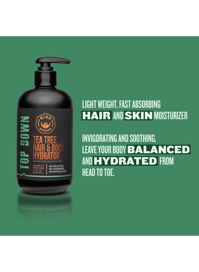 GIBS Top Down Hair and Body Hydrator, Tea Tree Moisturizer for Hair and Skin, 12 oz - Image 5