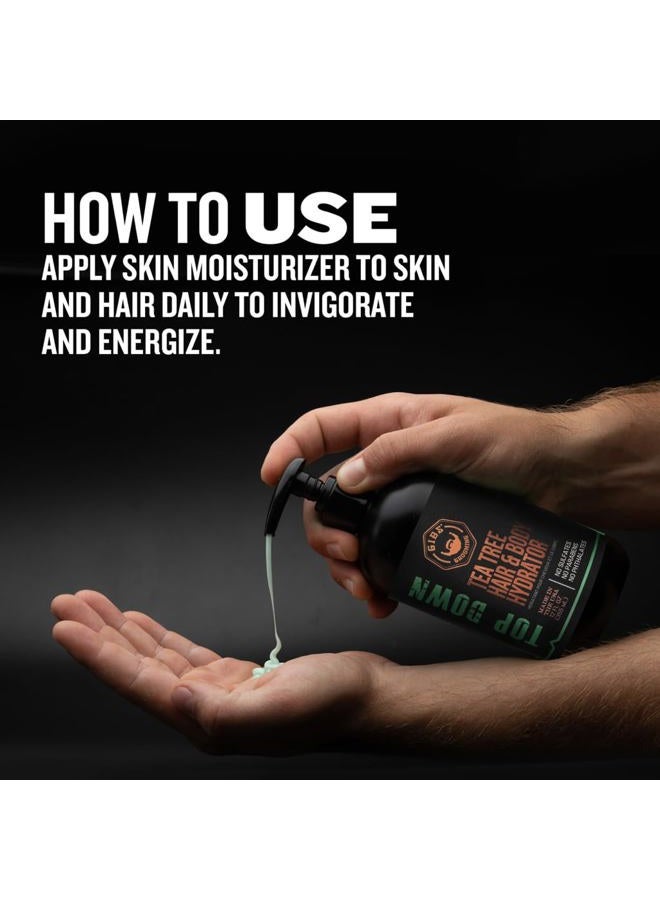 GIBS Top Down Hair and Body Hydrator, Tea Tree Moisturizer for Hair and Skin, 12 oz - Image 3