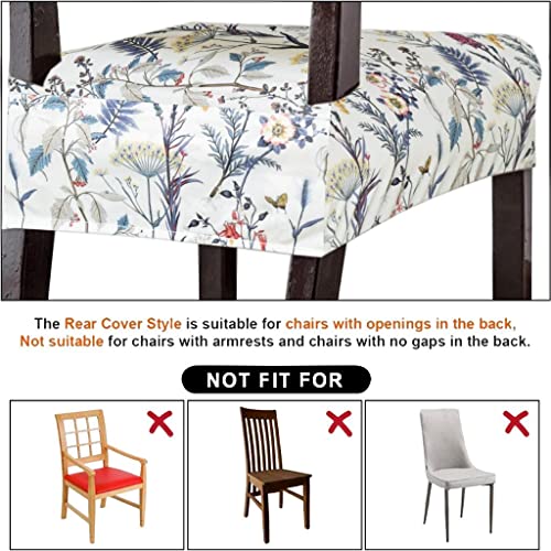 FABANE Dining Chair Seat Cover Set of 6 Seater pcs are Easily Washable Stretchable and Comfortable for Dining Room Home Decor Slip Cover Universal Size (6 Seat Covers, Beige) - Image 5