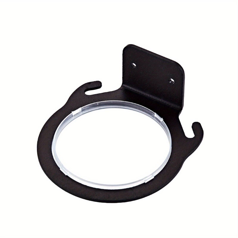 Black Wall Mounted Hair Dryer Holder for Bathroom Oversized Frame - Image 2