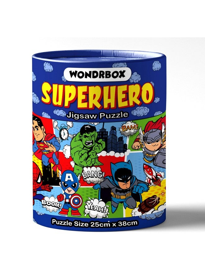 وندر بوكس لعبة تركيب الصور المقطوعة للأطفال من سن 5 إلى 7 سنوات للأولاد والبنات | 60 قطعة | مقاس 15 × 10 بوصات (بطل خارق) - Image 1