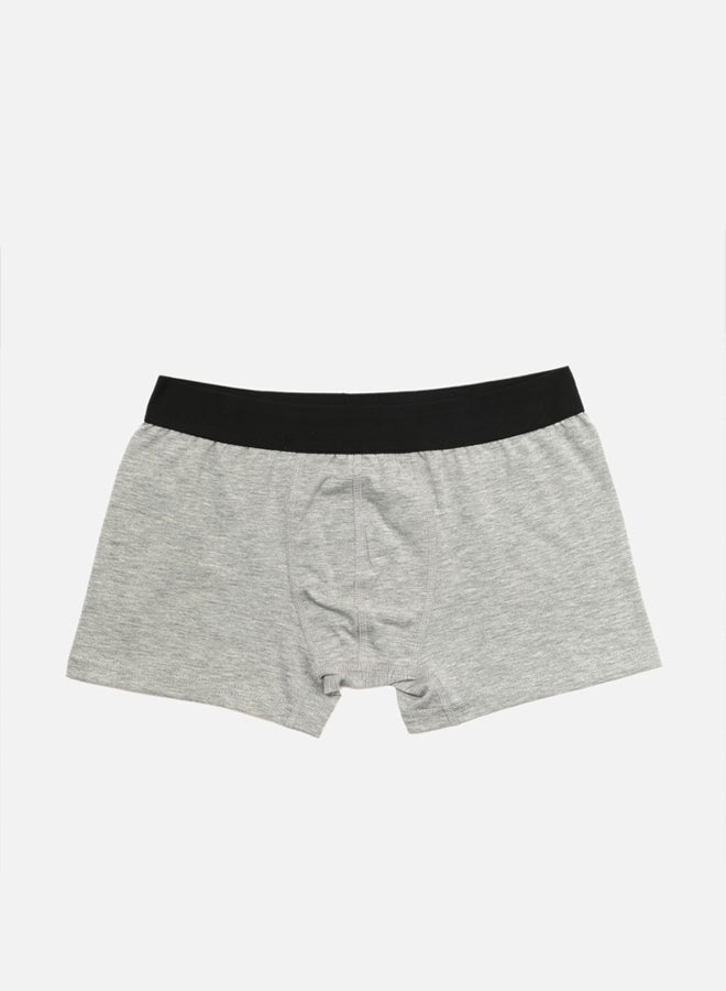 trendyol Black-Anthracite-Grey Multicolored Basic 5 Pack Cotton Boxers - Image 4