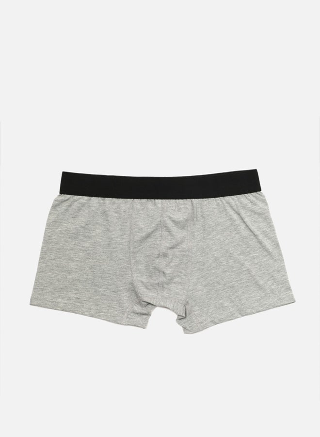 trendyol Black-Anthracite-Grey Multicolored Basic 5 Pack Cotton Boxers - Image 5