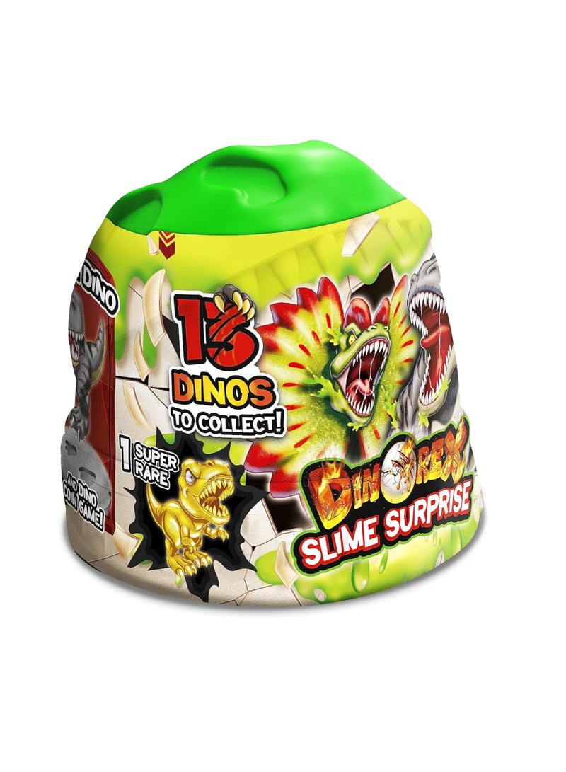 كريز السلايم السحري - كبسولة دينوريكس مع الأطفال السلايم وأشكال الديناصورات القابلة للجمع - 13 ديناصورًا للجمع، 1 منها نادر للغاية - Image 2