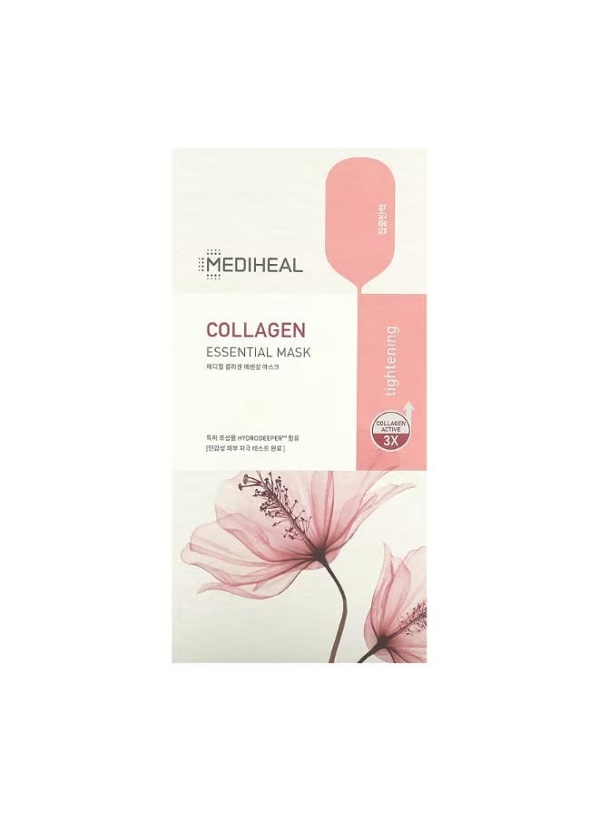 MEDIHEAL Collagen Essential Beauty Mask 4 Sheets 0.81 fl oz 24 ml  - Image 2