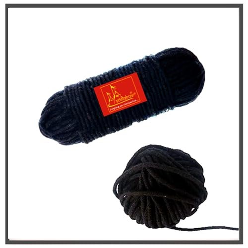 Achleshwar Cotton Black Thread Nazar Dhaga Original Strong Durable Protective Thread for Evil Eye Protection Black 20 Meter - Image 1