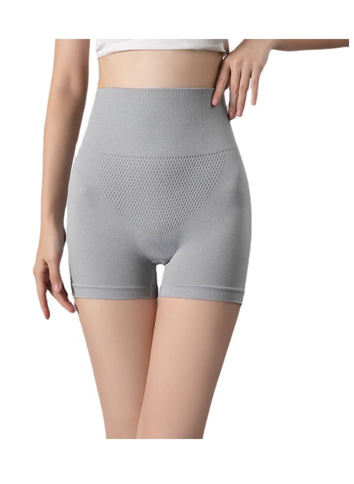 Loquat Women's Breathable Boxer Underwear With High Waist Grey - Image 1
