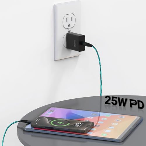 DiHines 25W Charger USB Type C Adapter for Samsung Galaxy Z Fold 5/4/3, Z Flip5/4/3, S24/S24+/S24 Ultra, S23/S23+/S23 Ultra/S23 FE, Pixel 9, Google Pixel 9, Pixel 9a - Image 2