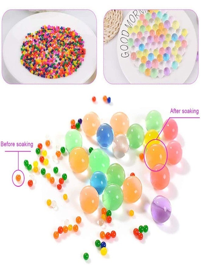 VO design Promote Trader Water Jelly Ball Crystal Mud Soil Gel Beads Magic Balls Colorful Beads For Modern Flower Vase/Aquarium Décor (12 Oz Pack) - Image 4
