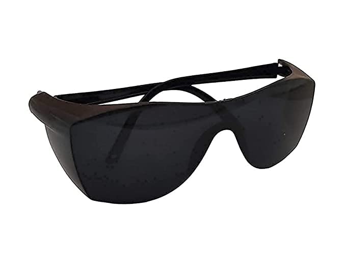 Sunshades Safety Black Color Dark Glasses Anti-Splash, Anti Droplet, Impact-Resistant, Dust-Proof, Wind-Proof Goggles with Pouch & Cleaning Cloth (Free Size) (2) - Image 1