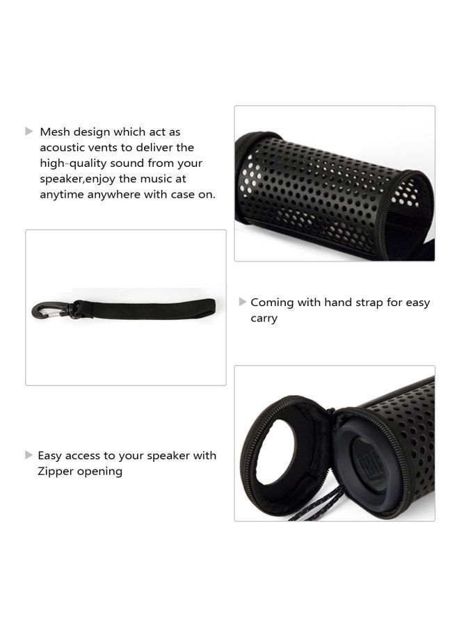 NIBEMINENT Protective Case Cover For JBL Flip4 Black  - Image 2