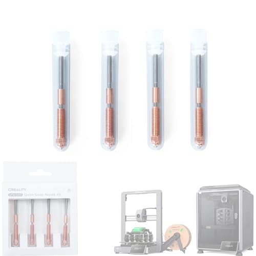 Lokkr Creality Unicorn Quick-Swap Nozzle Kit (4PCS) for 3D Printer K1/K1 Max (2024), K1C, Ender-3 V3/V3 Plus, Swift Installation, High-Flow Printing, Upgraded Material, 0.4mm x 2, 0.6mm, 0.8mm - Image 1