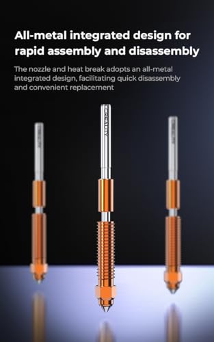 Lokkr Creality Unicorn Quick-Swap Nozzle Kit (4PCS) for 3D Printer K1/K1 Max (2024), K1C, Ender-3 V3/V3 Plus, Swift Installation, High-Flow Printing, Upgraded Material, 0.4mm x 2, 0.6mm, 0.8mm - Image 3