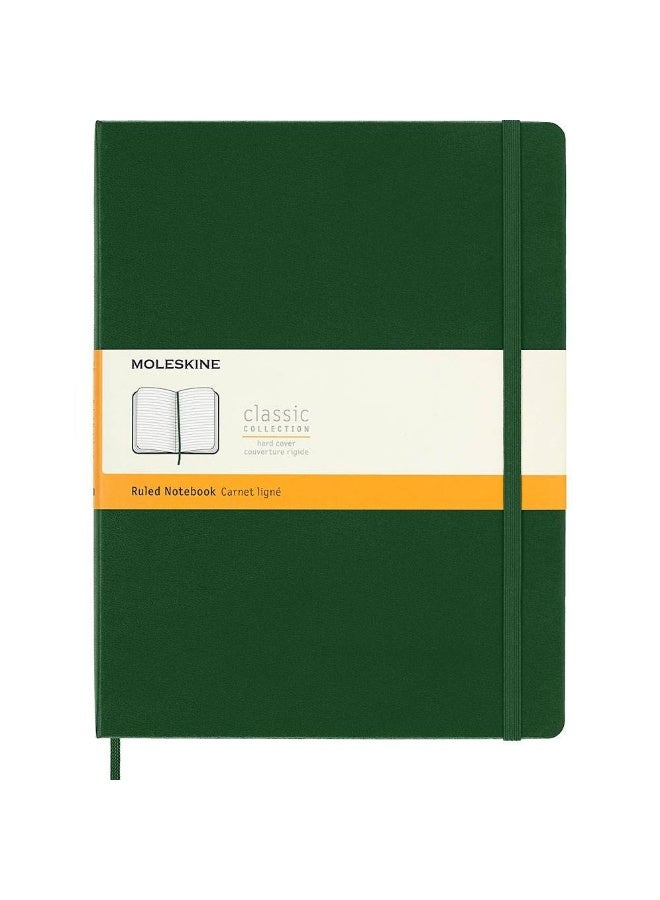 MOLESKINE XL Notebook Ruled Pages Myrtle Green Hard Cover 240 Pages - Image 1