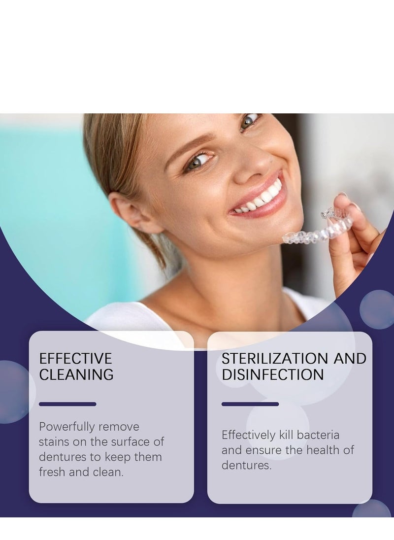 ORALHOE Mouth Guard Cleaning Tablets, Denture & Braces Care, Oral Cavity Cleaner for Tooth Stains & Plaque Removal, Effervescent Cleaning Tablets for Retainers, Aligners & Dental Appliances 12PIECES - Image 3